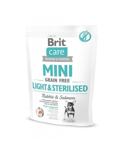 Brit Care Mini Grain Free Light&Sterilised 0,4 kg