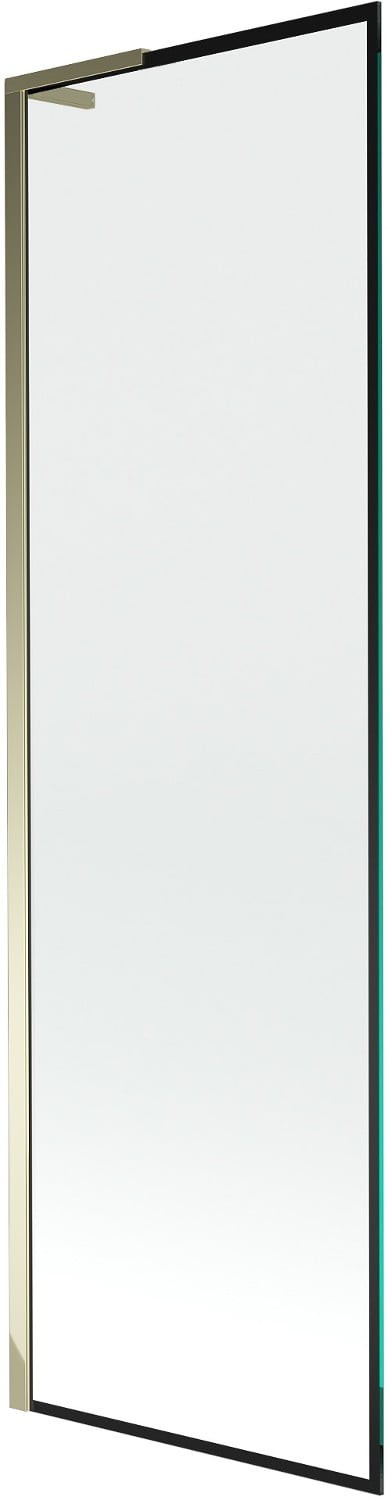 Mexen Next L parawan nawannowy 1-skrzydłowy 60 x 150 cm, czarny wzór, złoty - 895-060-000-03-70-50