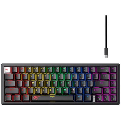 HAVIT KB874L RGB Czarny KB874L