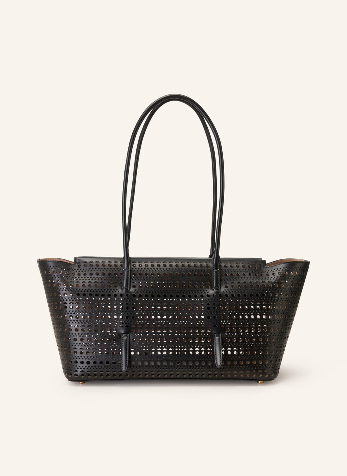 Alaïa Paris Torba Shopper New Mina 32 Z Saszetką schwarz