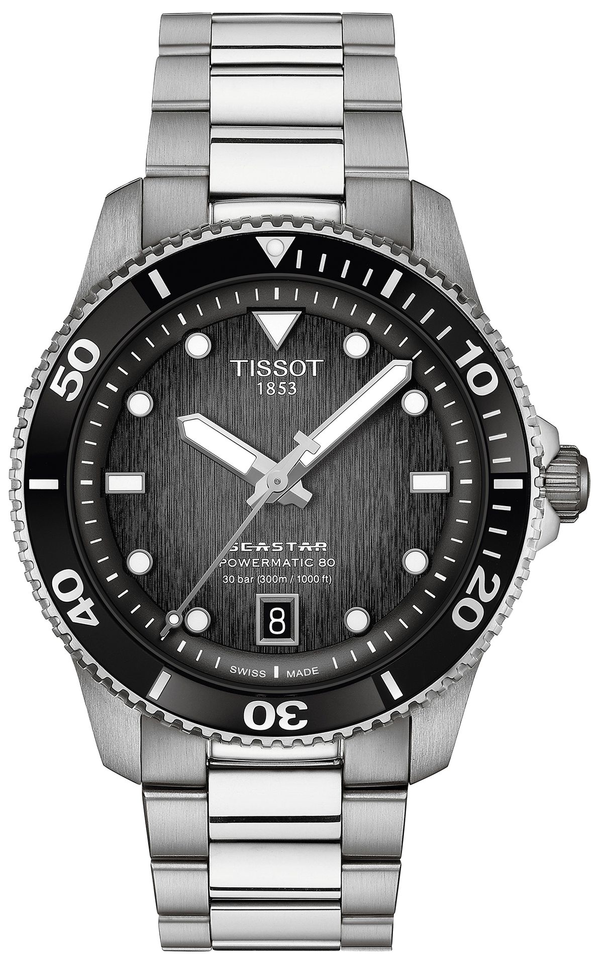Zegarek Tissot T120.807.11.051.00 SEASTAR 1000 POWERMATIC 80 40mm