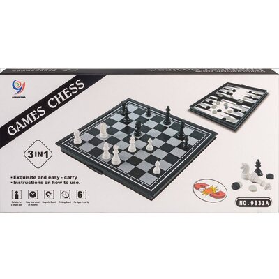 Gra logiczna, Szachy/Warcaby, Tryktrak, 9831A AN09