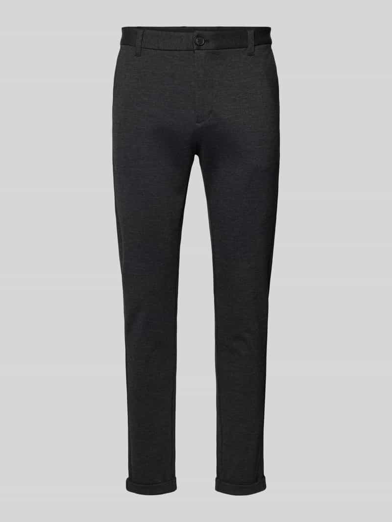 Spodnie materiałowe o skróconym kroju slim fit