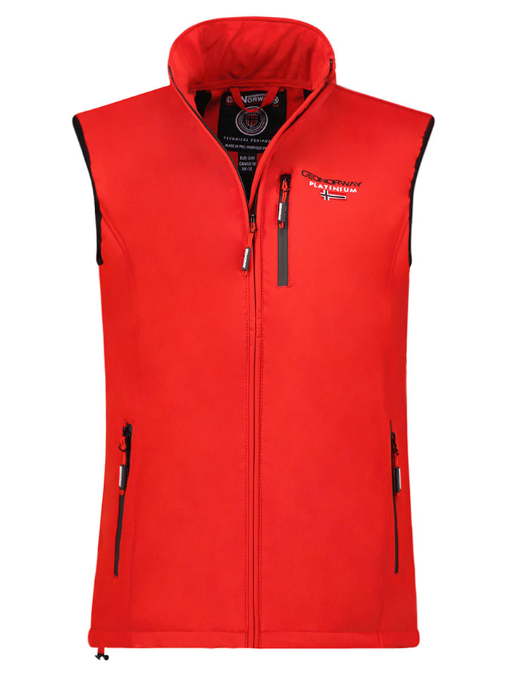 Geographical Norway Kamizelka softshellowa w kolorze czerwonym