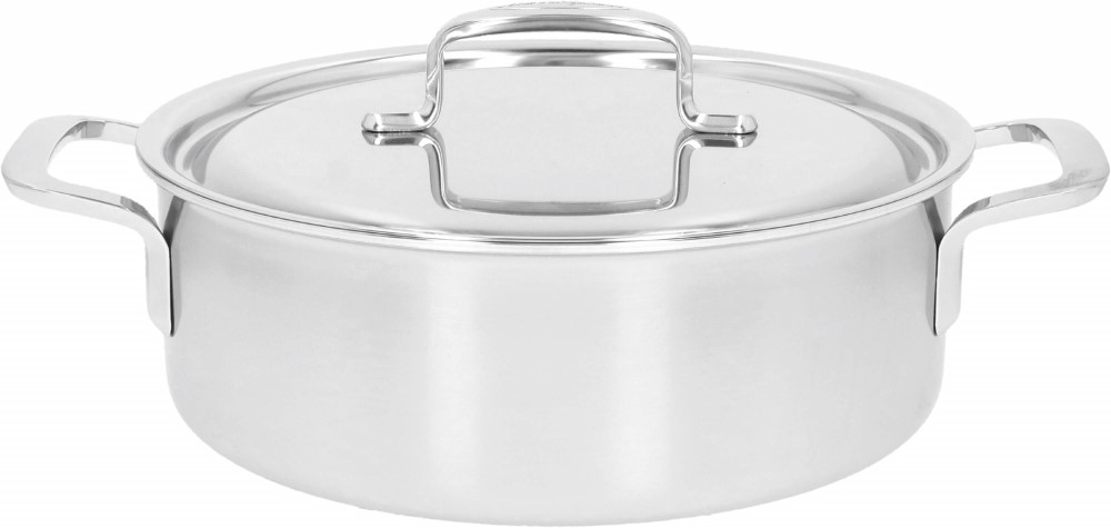 Patelnia głęboka z 2 uchwytami i pokrywką Demeyere 5-Plus - 24 cm (40851-381-0)