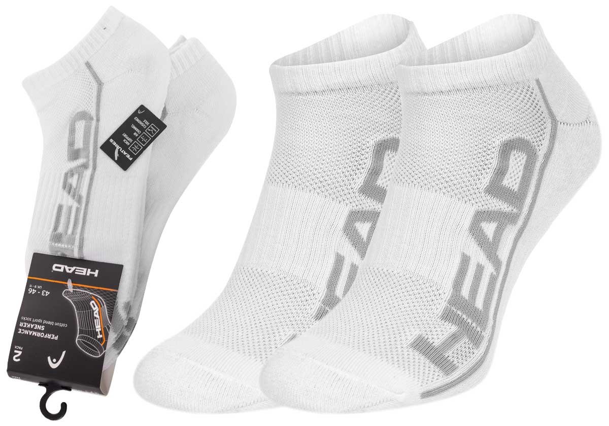 Head Skarpetki Stopki Performance Sneaker 2P White 791018001 006 35-38