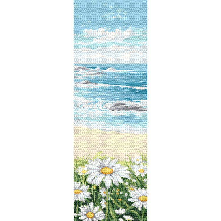 Haft krzyżykowy - Zestaw do haftu - Morski widoczek