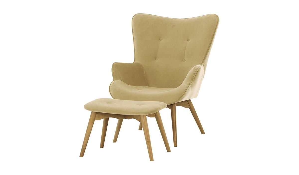 Fotel z podnóżkiem Ducon Velvet-Kronos 35