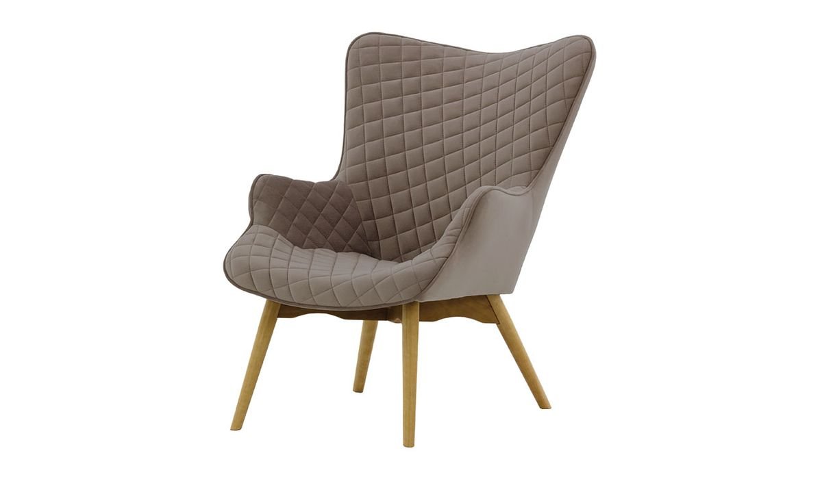 Fotel uszak z przeszyciami Ducon Velvet-Velluto 17