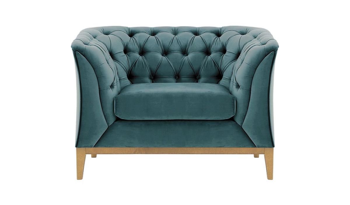 Fotel Chesterfield Modern Wood-Velluto 12