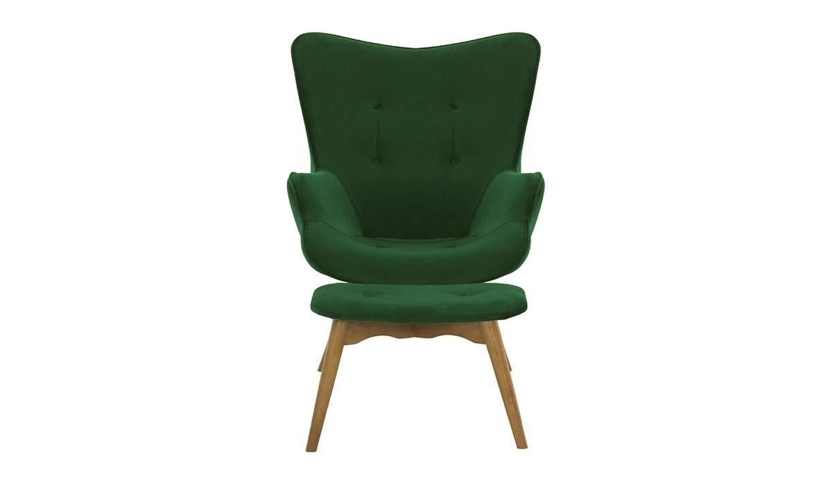 Fotel z podnóżkiem Ducon Velvet-Kronos 14