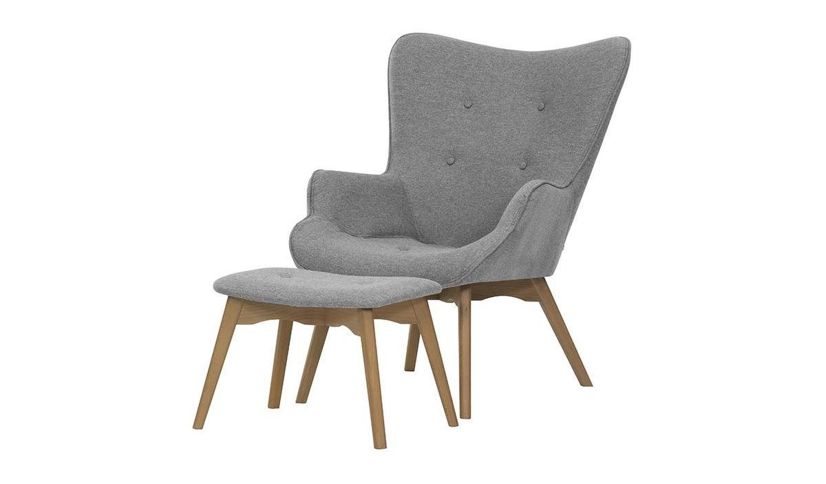 Fotel uszak z podnóżkiem Ducon-Malmo 90