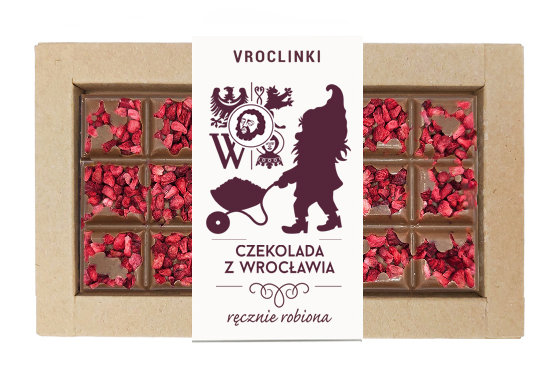 Czekolada mleczna z malinami - krasnal 6