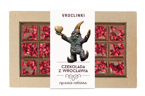Czekolada mleczna z malinami - krasnal 5