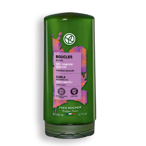 Yves Rocher, Odżywka do włosów kręconych podkreślająca loki z lnem BIO, 200ml