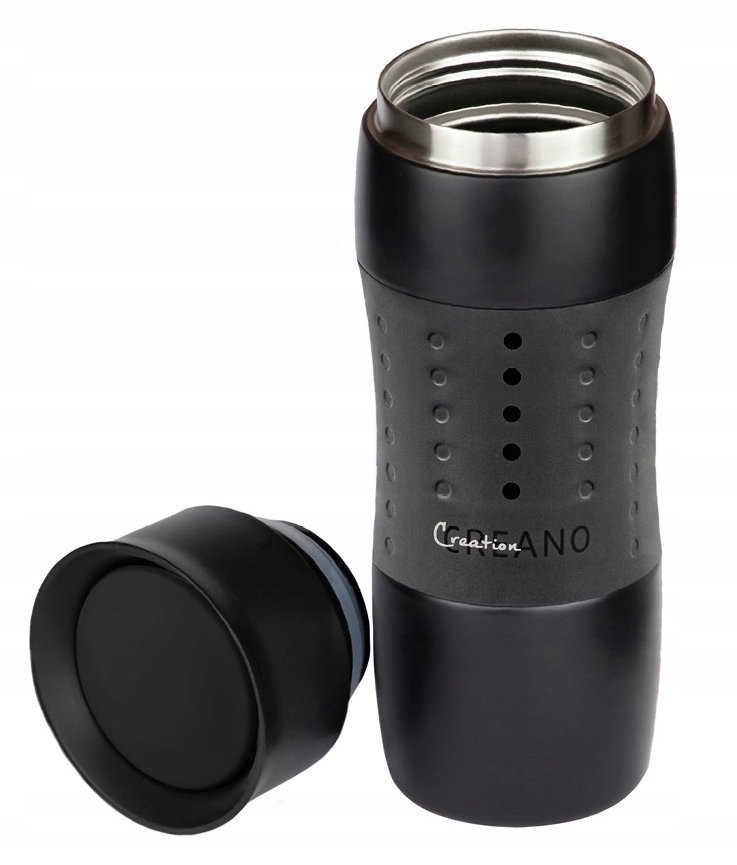 PREMIUM PODRÓŻNY TERMOS KUBEK TERMICZNY NA KLIK STAL NIERDZEWNA 420ml CR