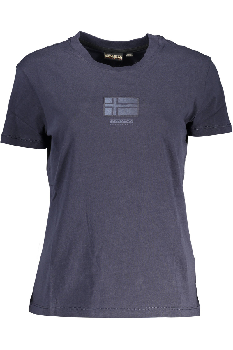 DAMSKI T-SHIRT Z KRÓTKIM RĘKAWEM NAPAPIJRI NIEBIESKI