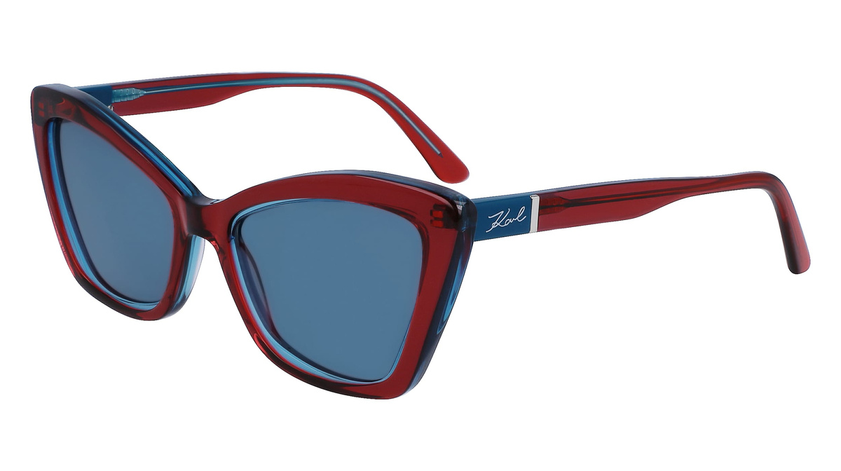 Okulary KARL LAGERFELD KL6105S-424. Okulary przeciwsłoneczne, Kolor niebieski. Kobieta.