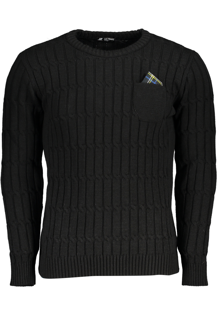 CZARNY SWETER MĘSKI US GRAND POLO