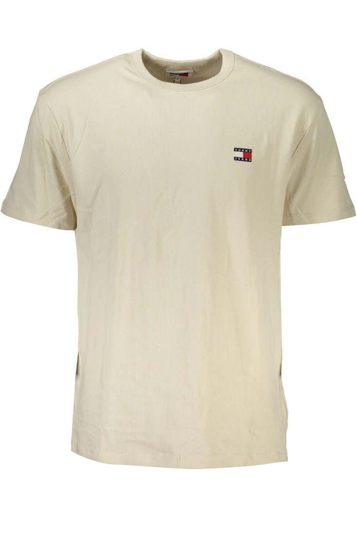T-SHIRT MĘSKI Z KRÓTKIM RĘKAWEM TOMMY HILFIGER BEŻOWY