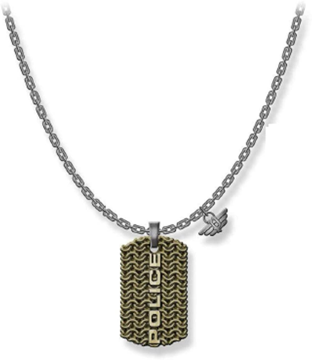 Biżuteria POLICE PJ26565PSQG03. Naszyjnik, Kolor złoty. Mężczyzna.