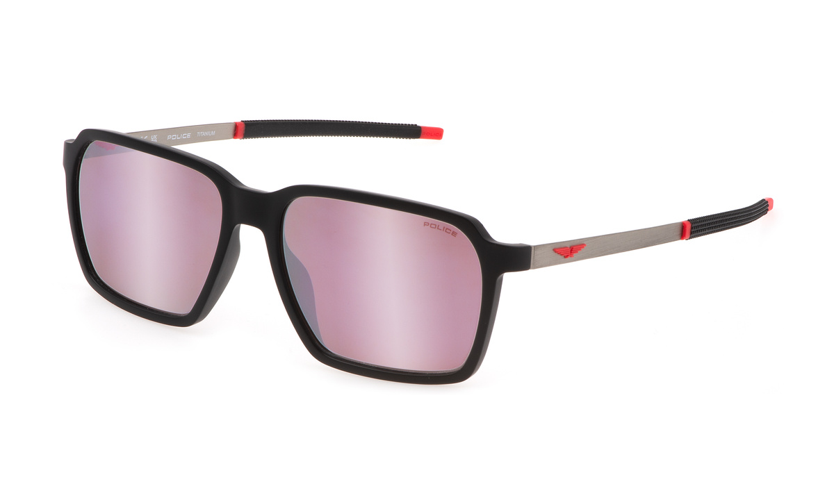 Okulary POLICE SPLL16-58U28Z. Okulary przeciwsłoneczne, Kolor czarny. Mężczyzna.