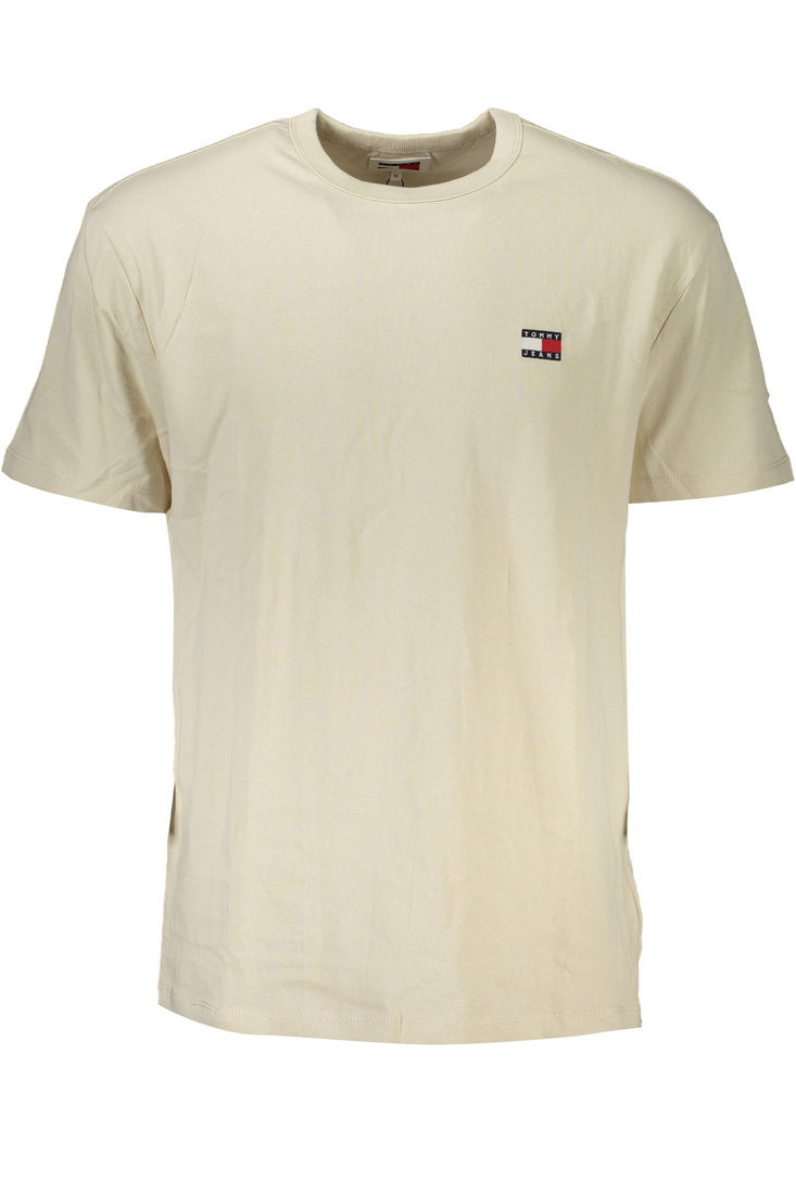 T-SHIRT MĘSKI Z KRÓTKIM RĘKAWEM TOMMY HILFIGER BEŻOWY