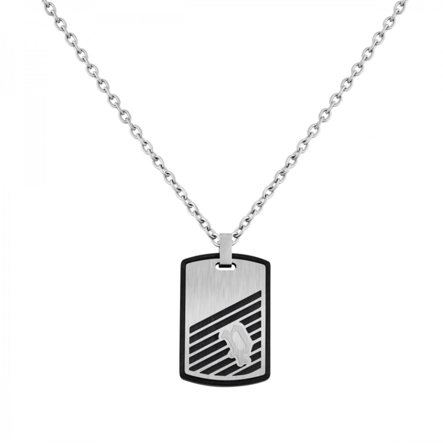Biżuteria POLICE PJ26464PSS01. Naszyjnik, Kolor szary. Mężczyzna.