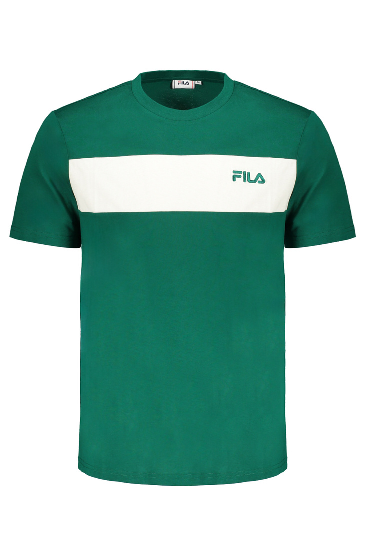 ZIELONY T-SHIRT MĘSKI Z KRÓTKIM RĘKAWEM FILA