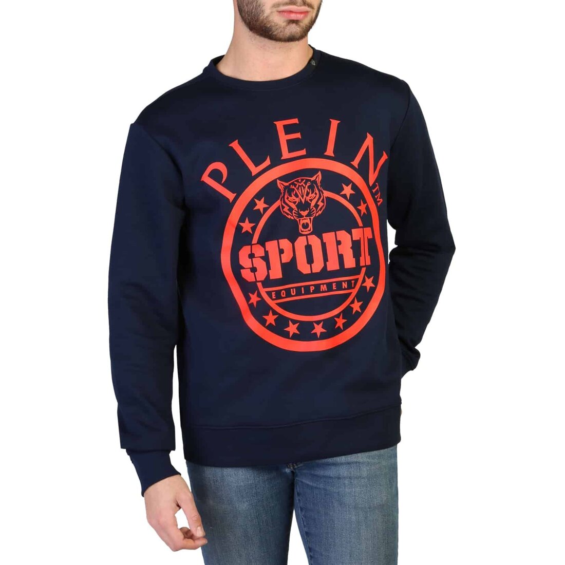 SPORTOWA BLUZA PLEIN BEZ ZAMKA MĘSKA NIEBIESKA