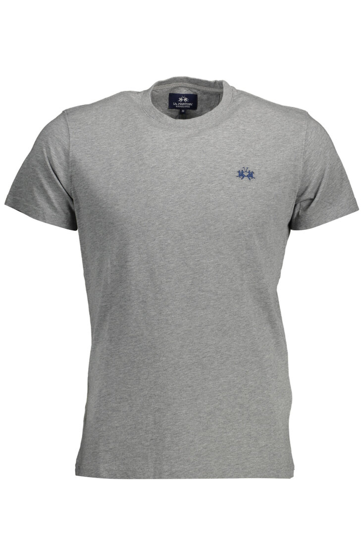 T-SHIRT MĘSKI Z KRÓTKIMI RĘKAWAMI LA MARTINA SZARY