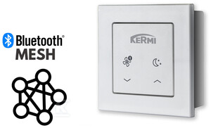 Przełącznik KERMI D13 Basic na baterie, Bluetooth, pojemnik na baterie, 2xAAAA