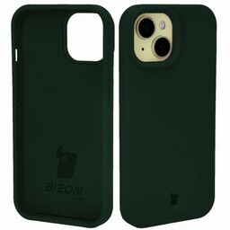 Bizon Etui silikonowe Soft Case do iPhone 15, ciemnozielone