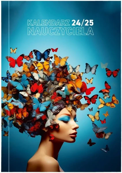 Kalendarz nauczyciela 2024/2025 A5 PCV Motyle - Wokół Nas