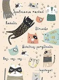 Karnet B6 Beżowe koty - Henry