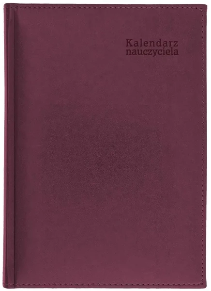 Kalendarz naucz. 2024/2025 B5 tyg. Vivella bordo - Wokół Nas