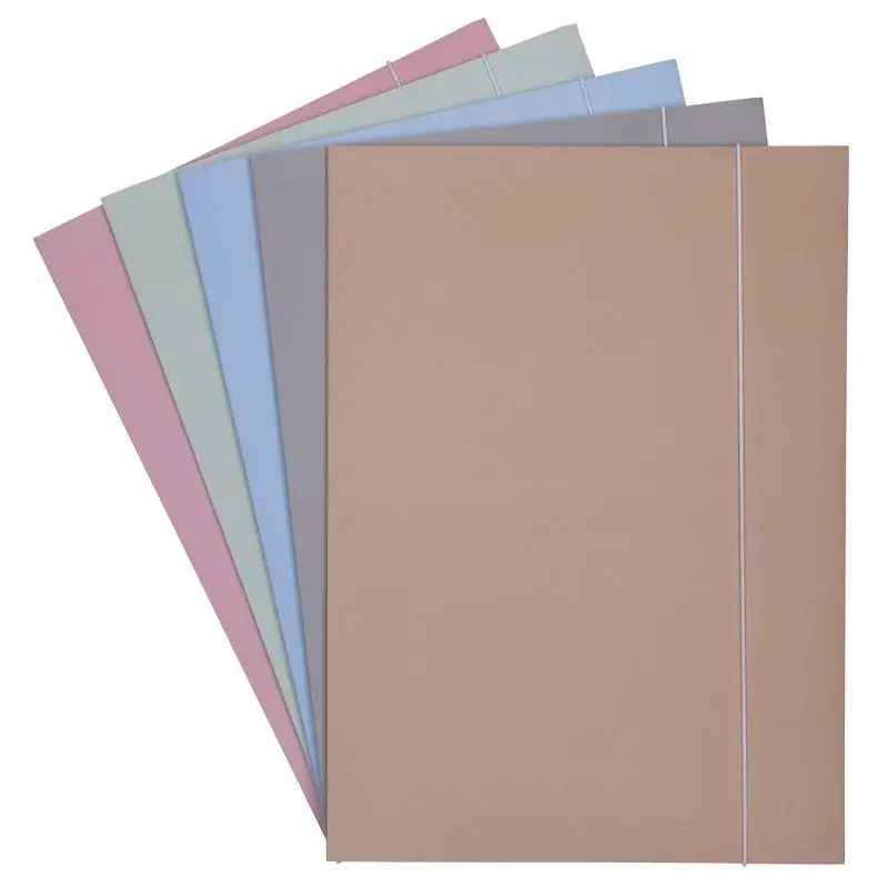 Teczka z gumką soft touch pastelowa MIX - Office