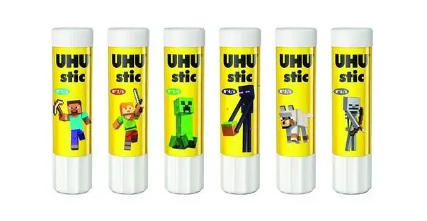 Klej w sztyfcie Minecraft 21g (12szt) UHU - Lambo