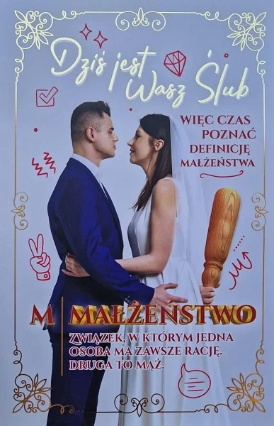 Karnet Ślub - Wałek - YEKU