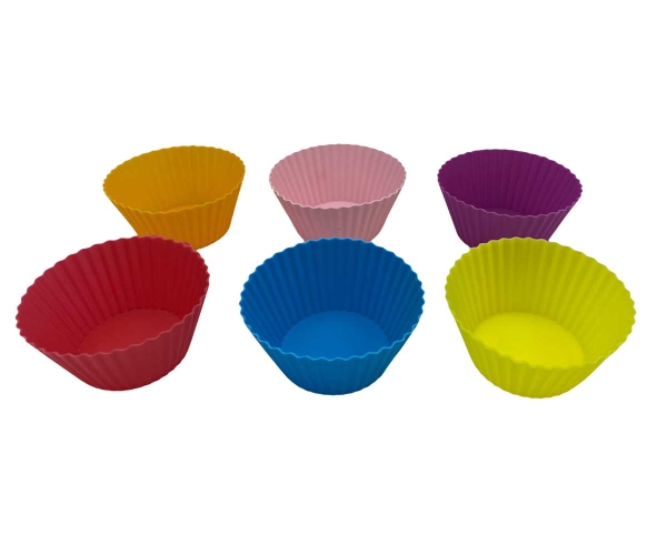 SILIKONOWE FOREMKI DO PIECZENIA MUFFINEK 6 szt.