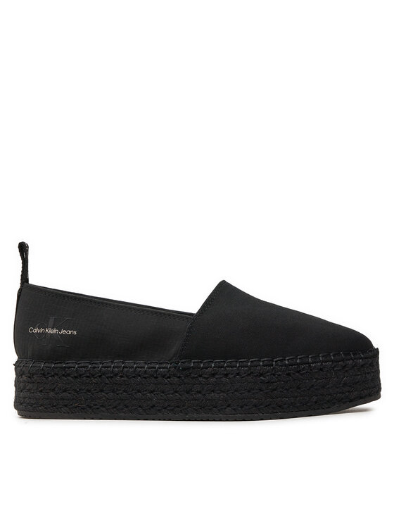 Calvin Klein Jeans Espadryle Platform Espadrille Mix Ml Mtl YW0YW01622 Czarny
