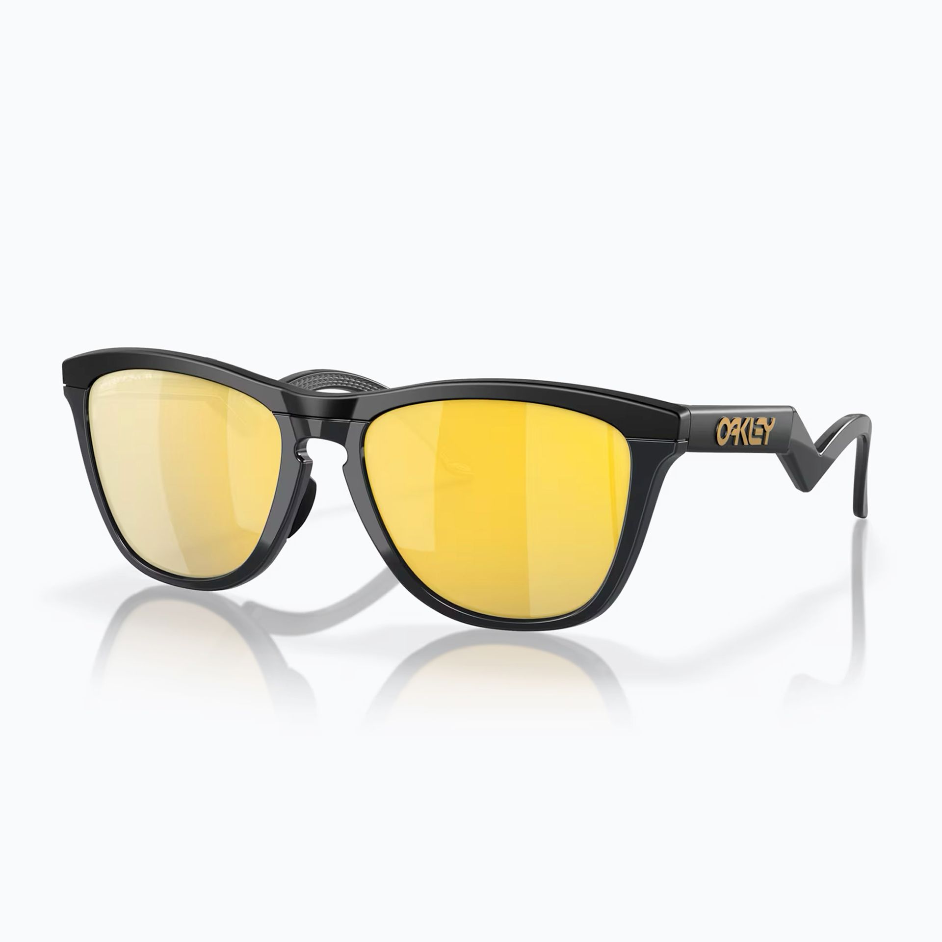 Okulary przeciwsłoneczne Oakley Frogskins Hybrid matte black/prizm 24k polar