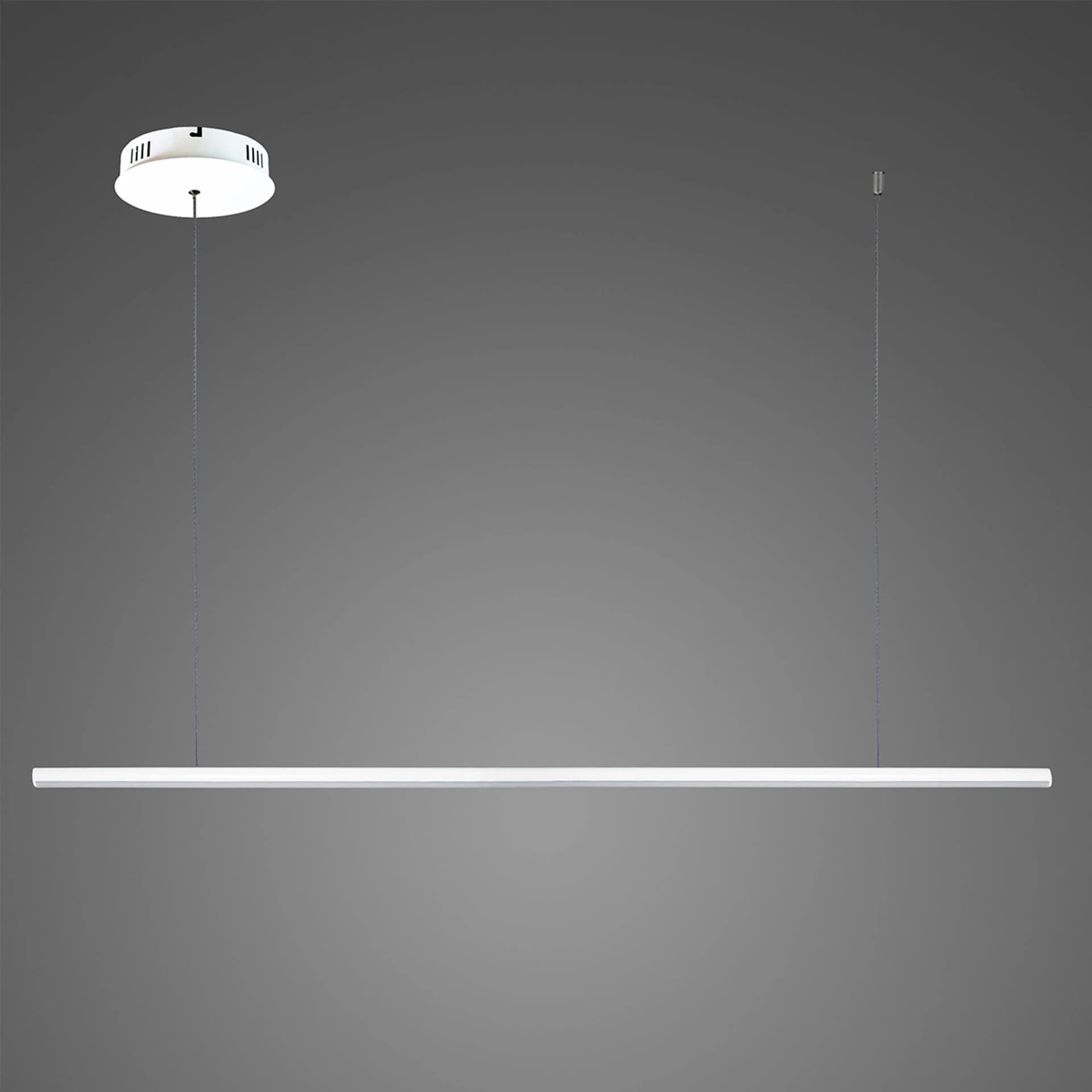 Lampa wisząca Linea No.1B 120cm 4k biała ściemnialna (Barwa światła barwa dzienna, Kolor Biały, Możliwość ściemniania tak)