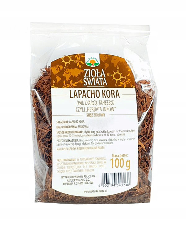 Lapacho Kora PAU D'ARCO Susz 100g Natura Wita