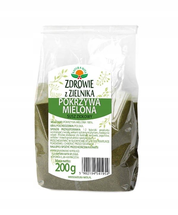 Pokrzywa mielona susz ziołowy 200g NaturaWita