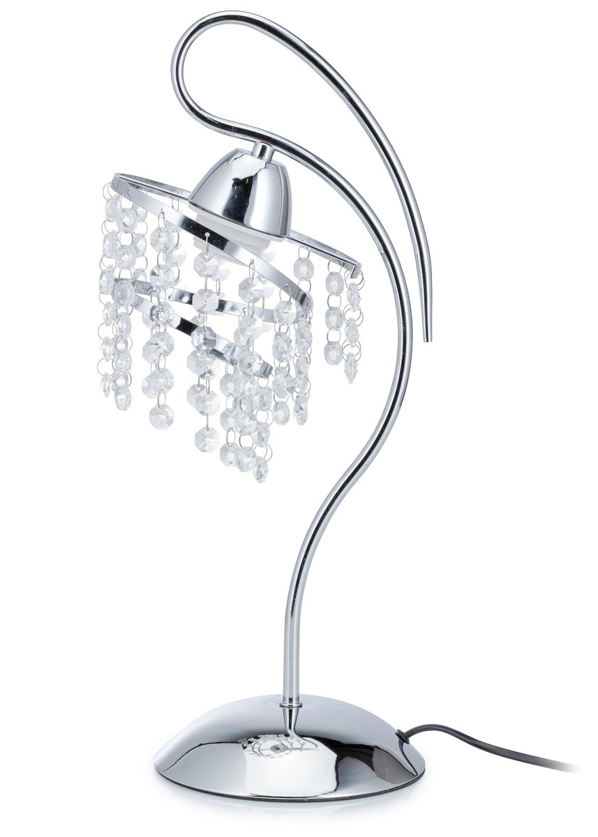 Lampka stołowa z kryształkami Crystal VIII 1xE27