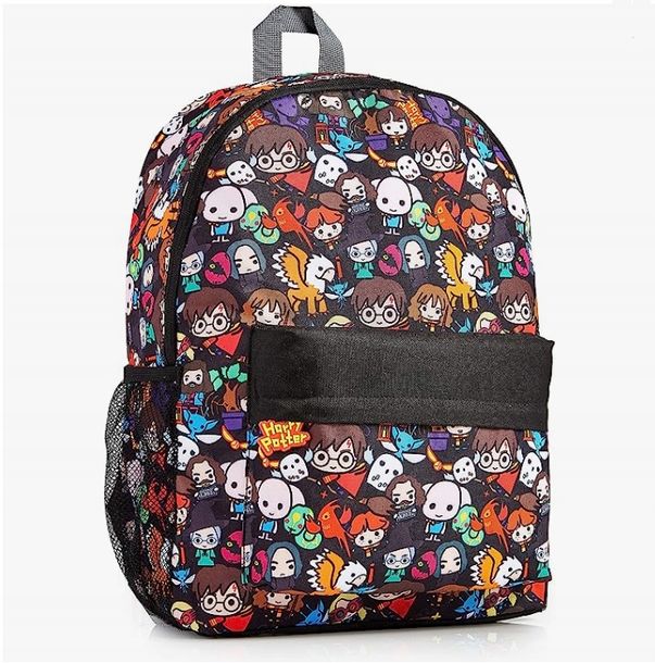 Plecak Szkolny Wielokomorowy Harry Potter Czarny