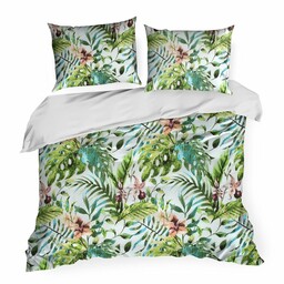 Eurofirany Pościel bawełniana 140x200 Sonia 40 zielona ciemna