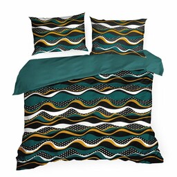 Eurofirany Pościel satynowa 160x200 Nika 50 morska liście