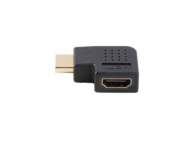 Adapter hdmi(m)->hdmi(f) 4k kątowy lewo czarny lanberg